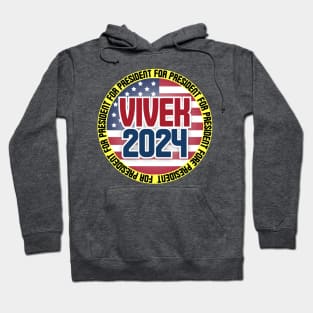 Vivek for President 2024 Ramaswamy Republican Candidate Yellow Border Super Cool Hoodie